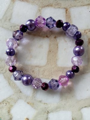 Purple Joy Bracelet and Necklace set